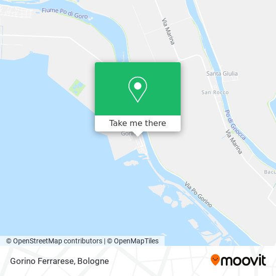 Gorino Ferrarese map