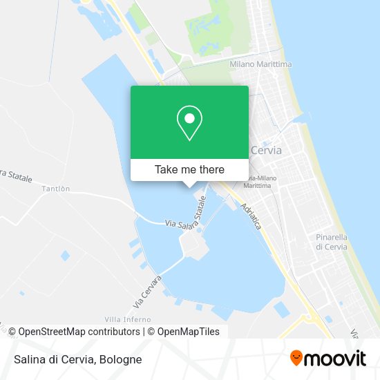 Salina di Cervia map