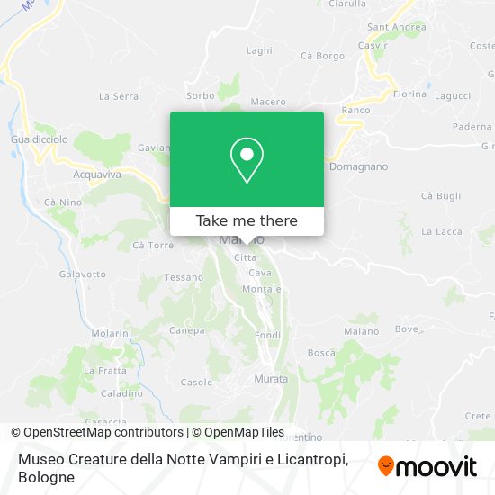 Museo Creature della Notte Vampiri e Licantropi map