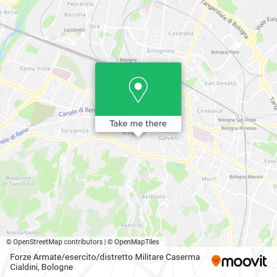 Forze Armate / esercito / distretto Militare Caserma Cialdini map