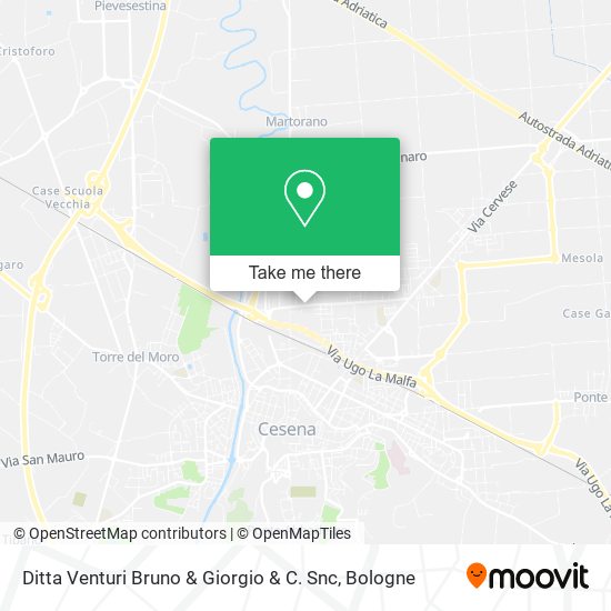 Ditta Venturi Bruno & Giorgio & C. Snc map