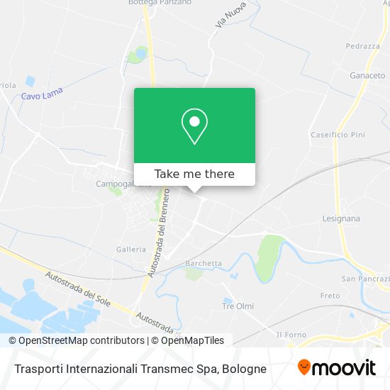 Trasporti Internazionali Transmec Spa map