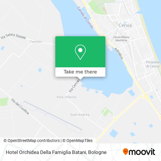 Hotel Orchidea Della Famiglia Batani map