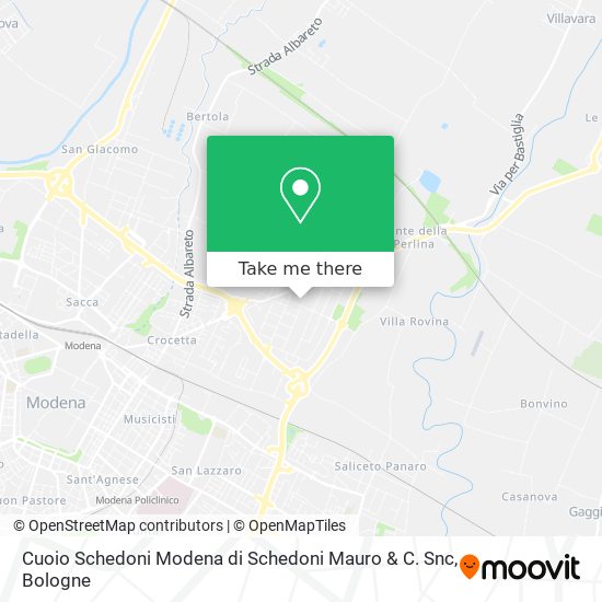 Cuoio Schedoni Modena di Schedoni Mauro & C. Snc map