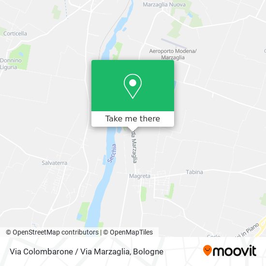 Via Colombarone / Via Marzaglia map