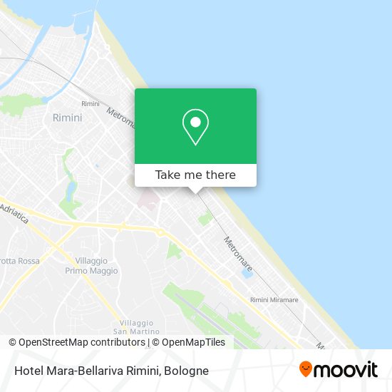 Hotel Mara-Bellariva Rimini map