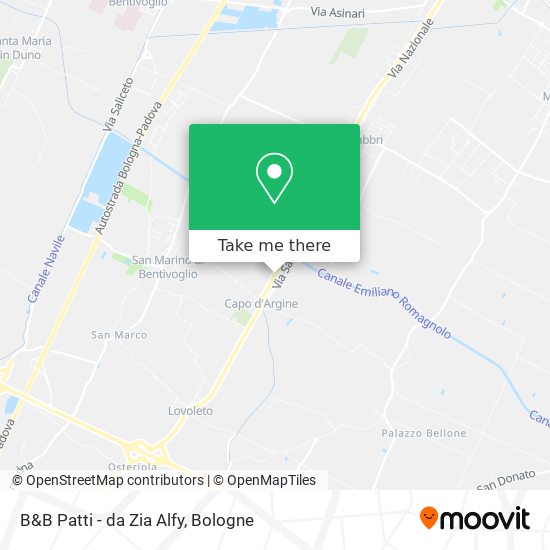 B&B Patti - da Zia Alfy map