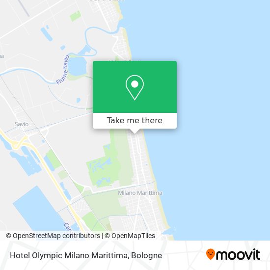 Hotel Olympic Milano Marittima map