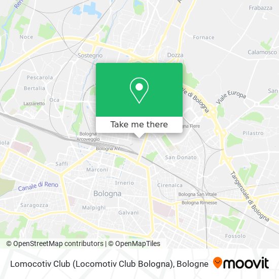 Lomocotiv Club (Locomotiv Club Bologna) map