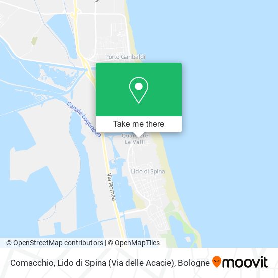 Comacchio, Lido di Spina (Via delle Acacie) map