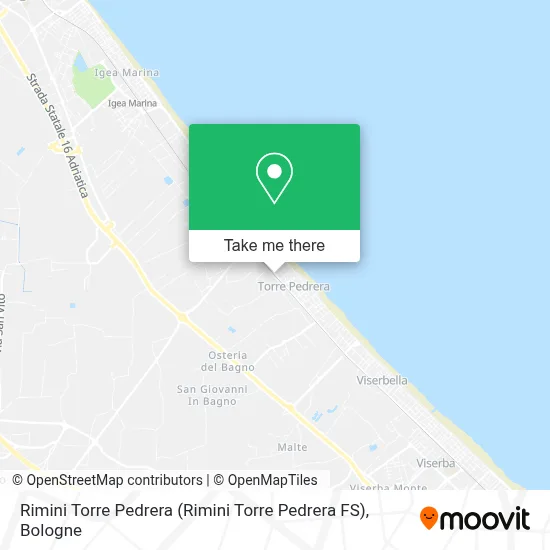 Rimini Torre Pedrera map
