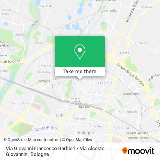 Via Giovanni Francesco Barbieri / Via Alceste Giovannini map