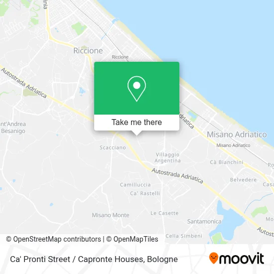 Ca' Pronti Street / Capronte Houses map