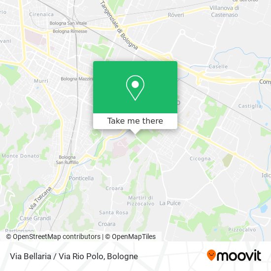 Via Bellaria / Via Rio Polo map