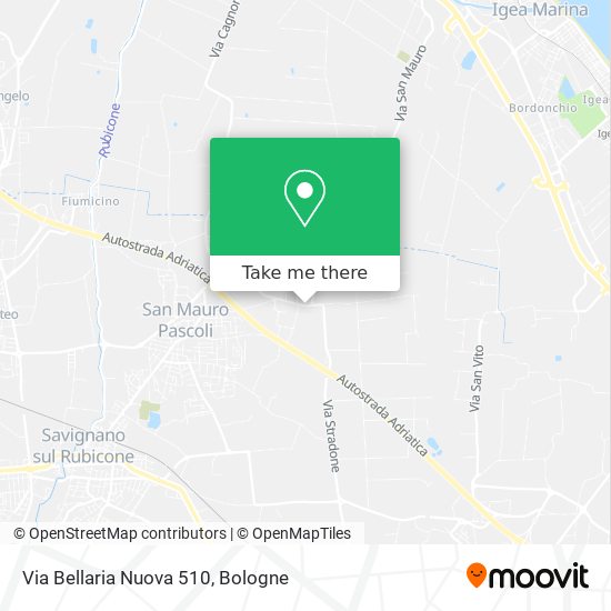 Via Bellaria Nuova 510 map