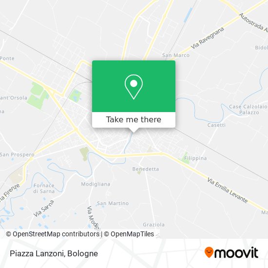 Piazza Lanzoni map