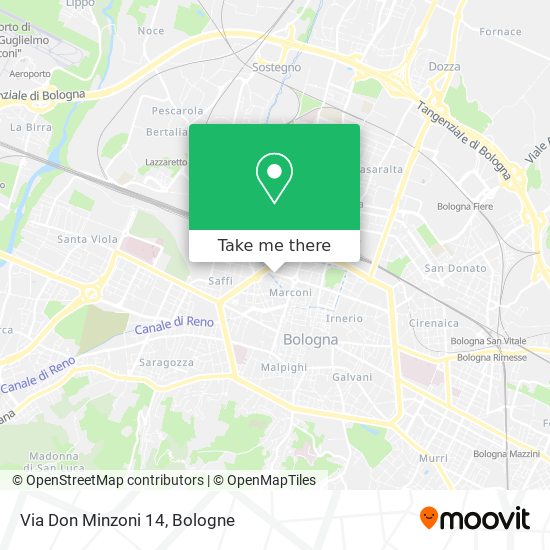 Via Don Minzoni  14 map