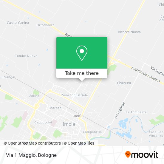Via 1 Maggio map