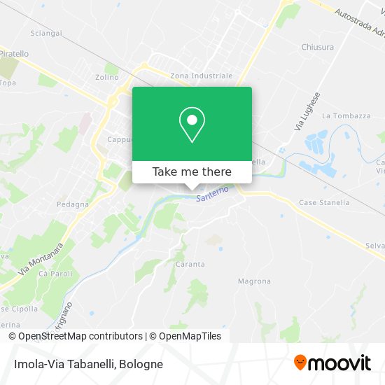 Imola-Via Tabanelli map