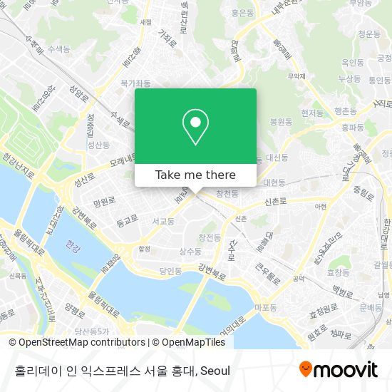 홀리데이 인 익스프레스 서울 홍대 map
