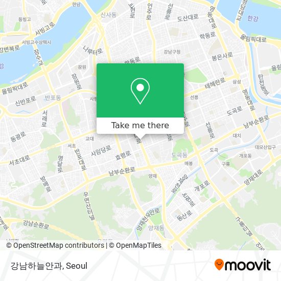 강남하늘안과 map