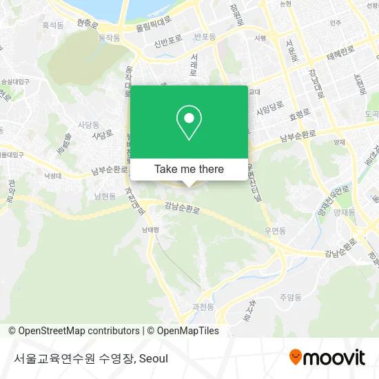 서울교육연수원 수영장 map