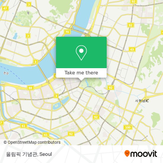 올림픽 기념관 map