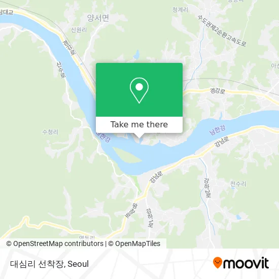 대심리 선착장 map