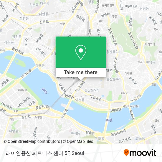 래미안용산 피트니스 센터 5F map