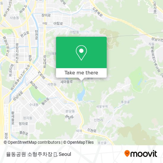 율동공원 소형주차장  map