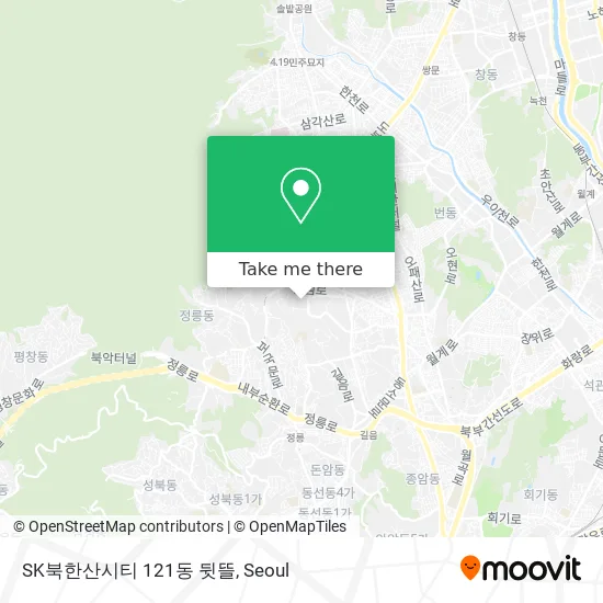 SK북한산시티 121동 뒷뜰 map