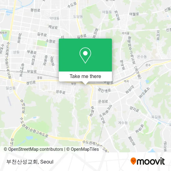 부천산성교회 map
