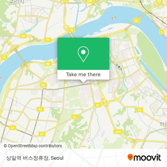 상일역 버스정류장 map