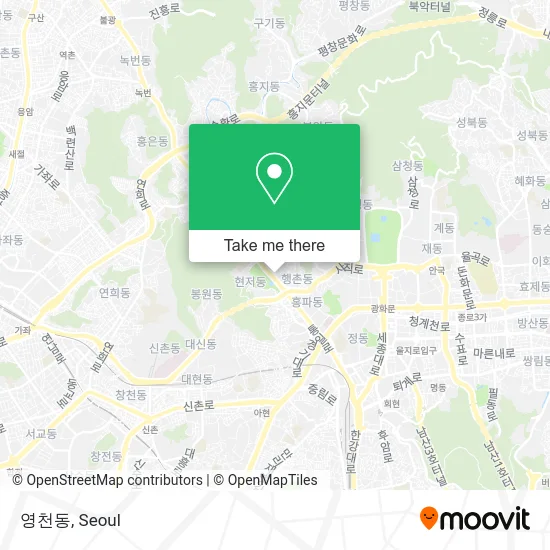영천동 map