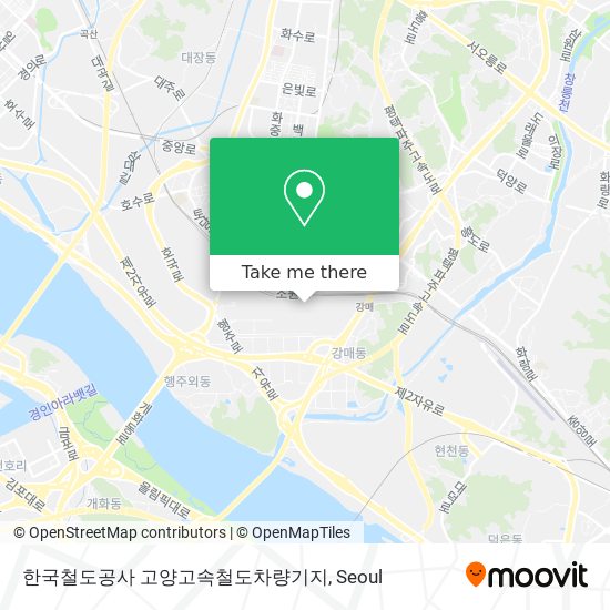 한국철도공사 고양고속철도차량기지 map