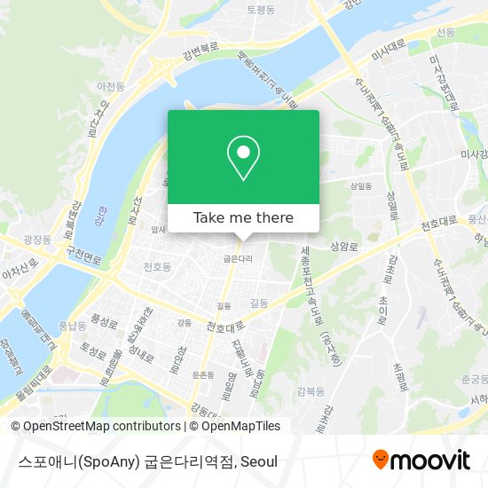 스포애니(SpoAny) 굽은다리역점 map