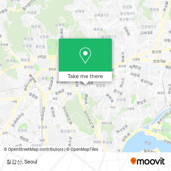 칠갑산 map