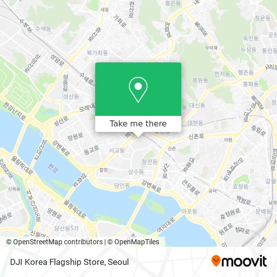DJI Korea Flagship Store map