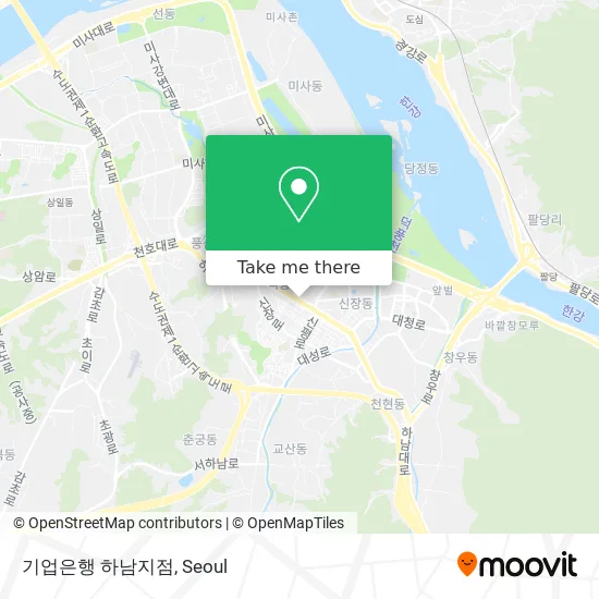 기업은행 하남지점 map