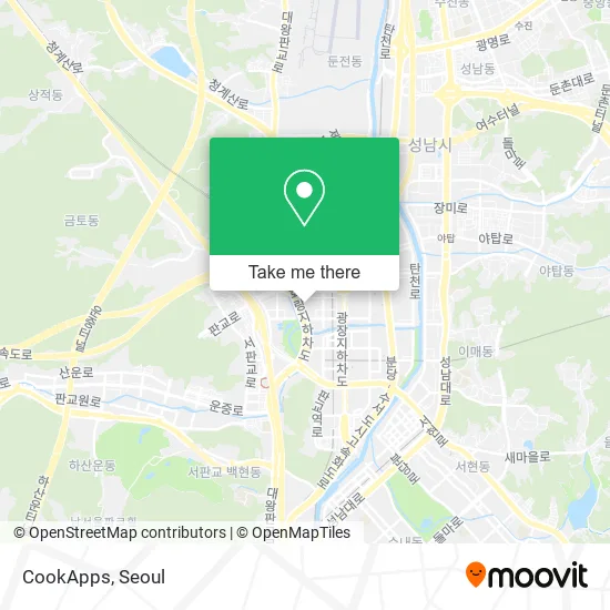 CookApps map