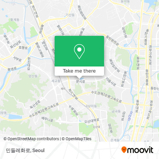 민들레화로 map