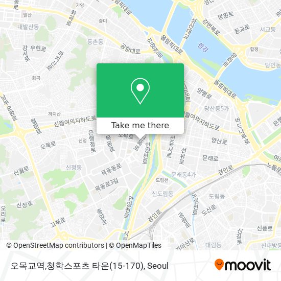 오목교역,청학스포츠 타운(15-170) map