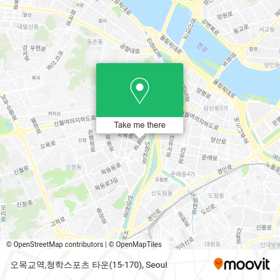 오목교역,청학스포츠 타운(15-170) map