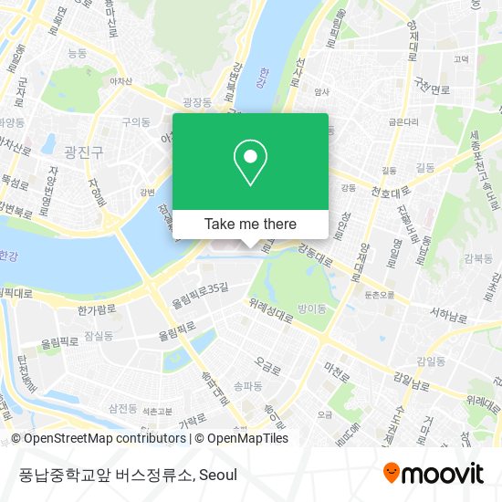 풍납중학교앞 버스정류소 map