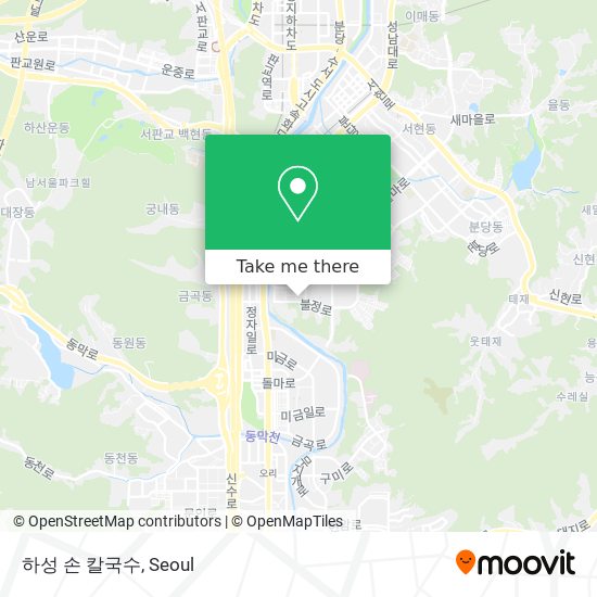 하성 손 칼국수 map