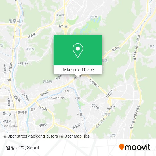 열방교회 map
