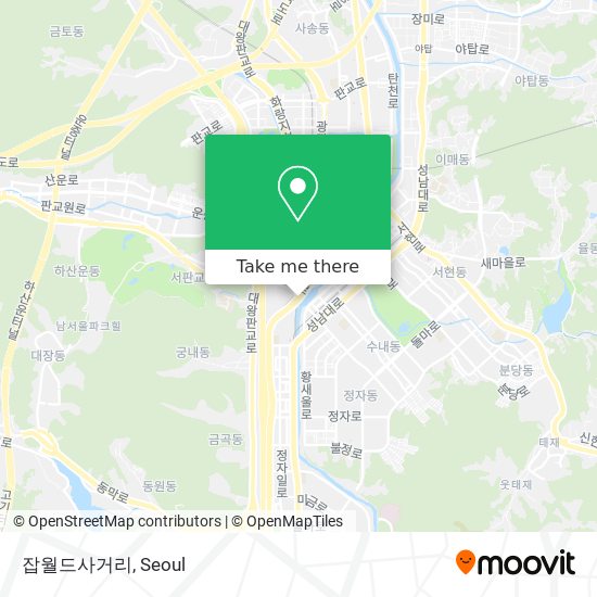 잡월드사거리 map