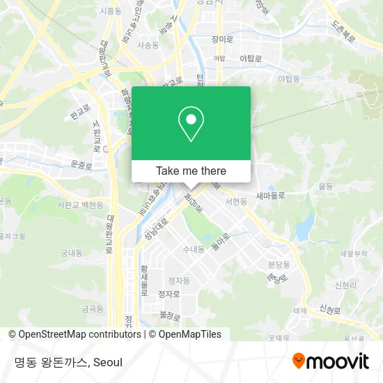 명동 왕돈까스 map
