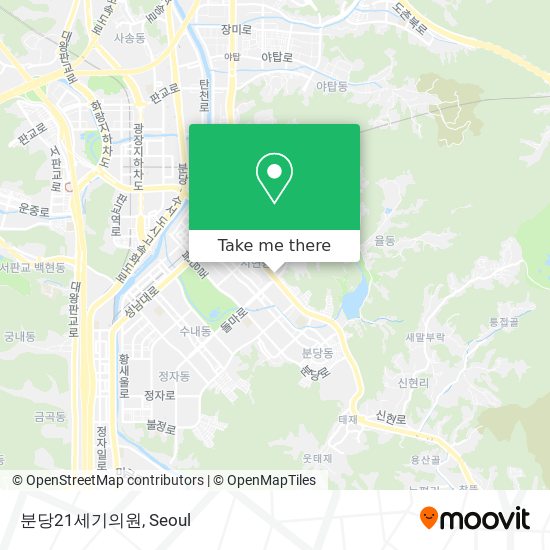 분당21세기의원 map