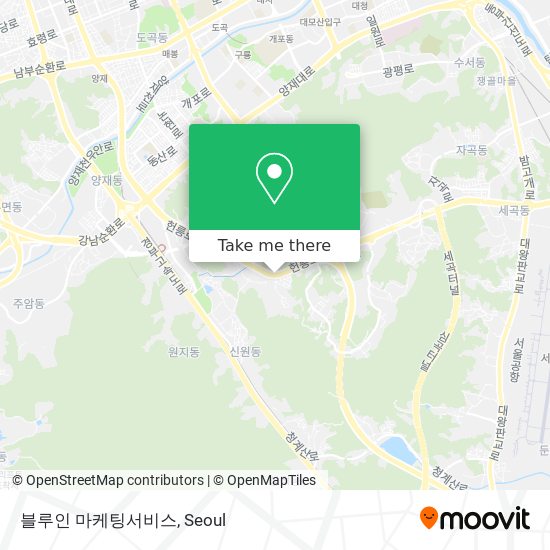 블루인 마케팅서비스 map